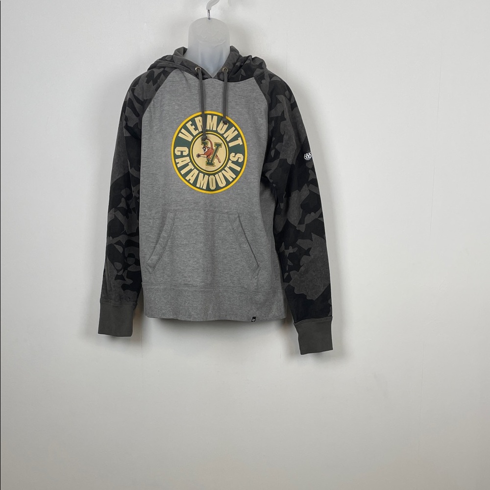686 47 Vermont Catamounts Camo Pullover Men's XL NCAA University Sports Hoodie